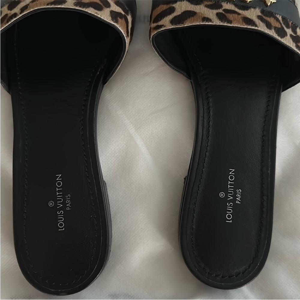 Louis Vuitton leopard revival flat mules - Picture 2 of 15